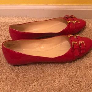 Red Nine West Flats